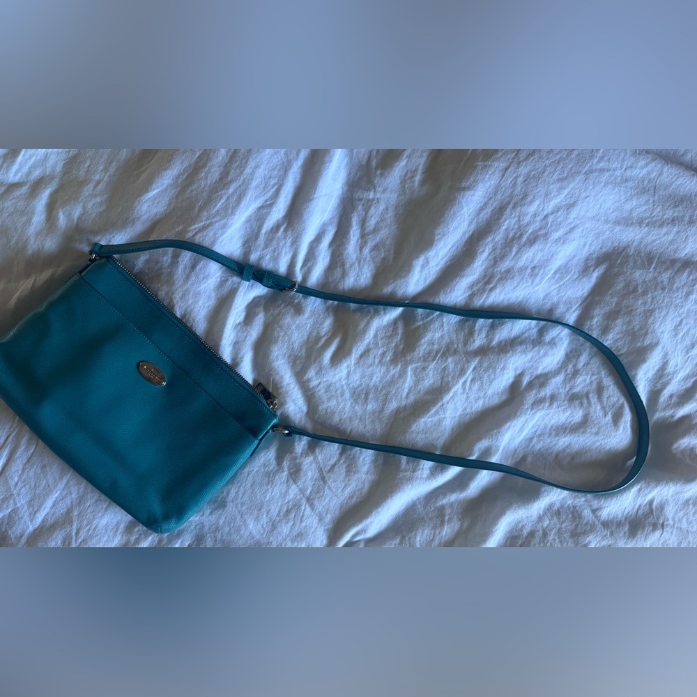 Coach Teal Crossbody Bag 2- Fer - Picture 8 of 8